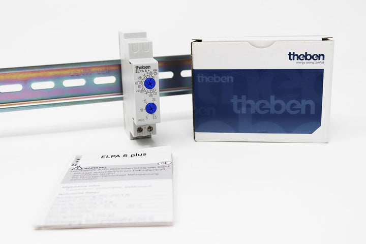 Theben 0060003 ELPA 6 Plus - Elektronischer Treppenlicht-Zeitschalter, Zeitschaltuhr, Schaltuhr, opt