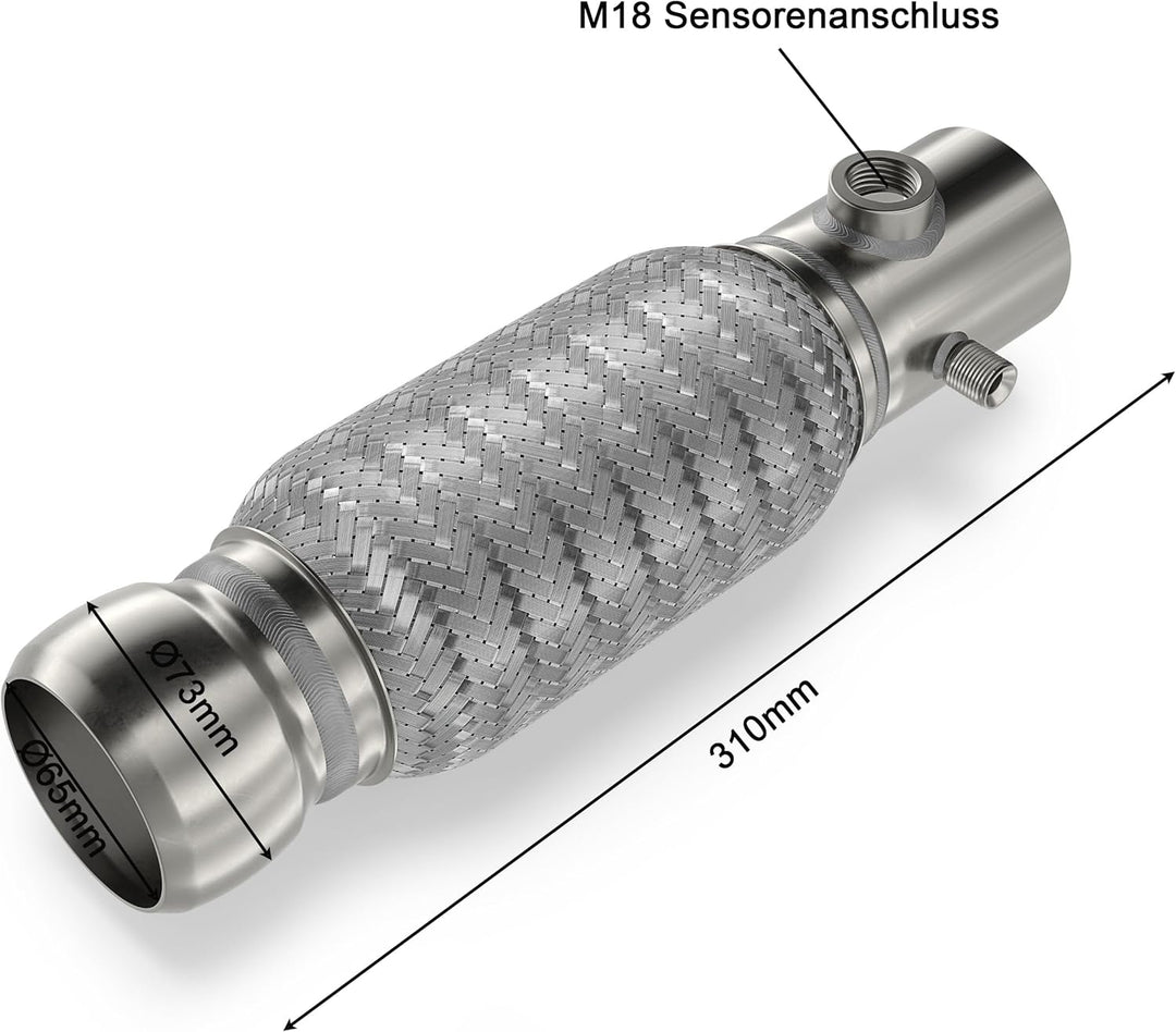 Flexrohr Flansch Reparatuset kompatibel mit Mercedes Sprinter 906 218 318 518,mit HJS 91131568 CDI D