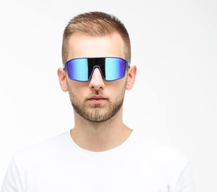 Unisex Daft Sonnenbrille, Rubber Blue