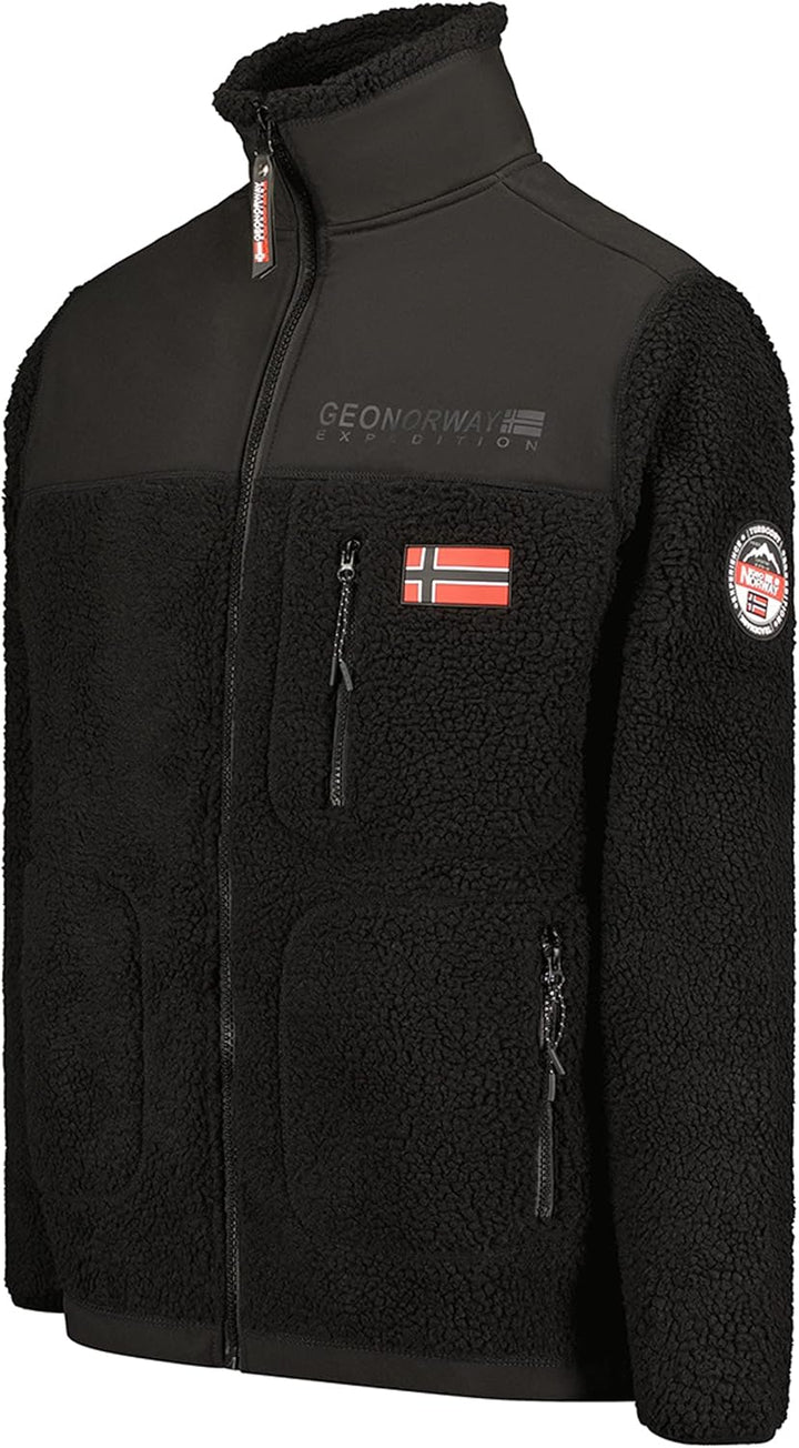 Geo Norway Herren Fleecejacke Warm Dicke Fleece Jacke Herren Reissverschluss - Perfekte Bekleidung f