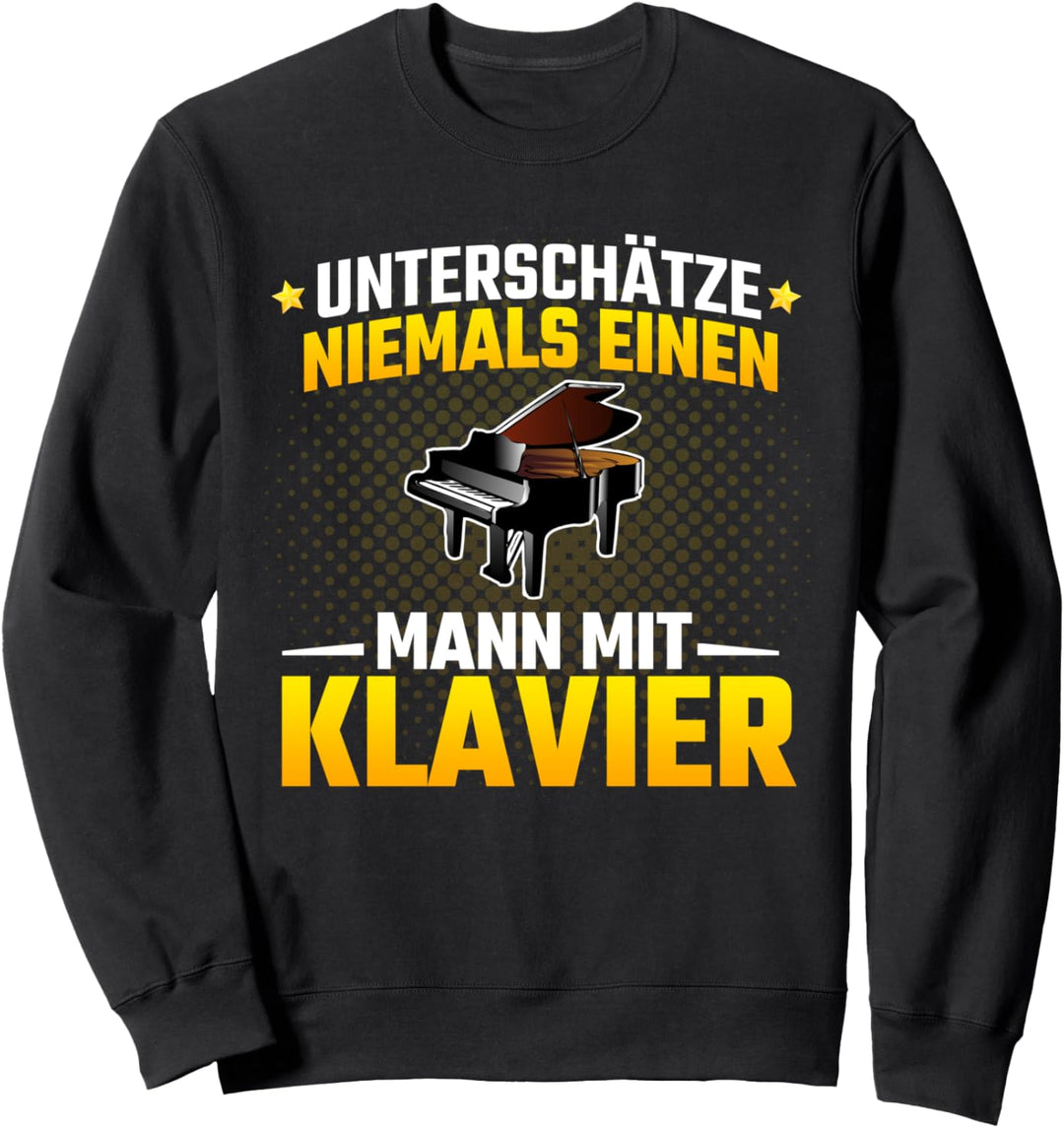 Klavier T-Shirt - Herzschlag Klavierspieler Geschenk Pianist Sweatshirt