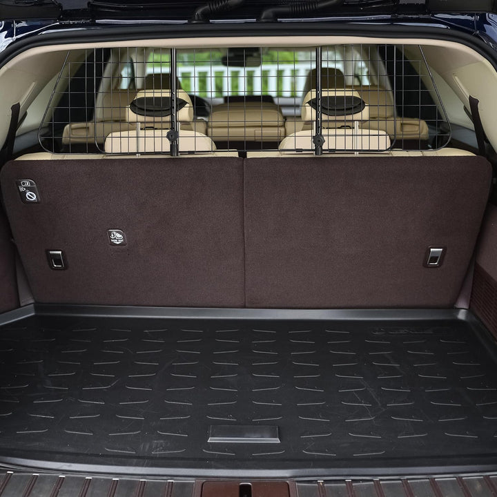 Relaxdays Hundegitter Auto, Trenngitter Universal gross, verstellbare Breite, Autogitter Masse HxB 4