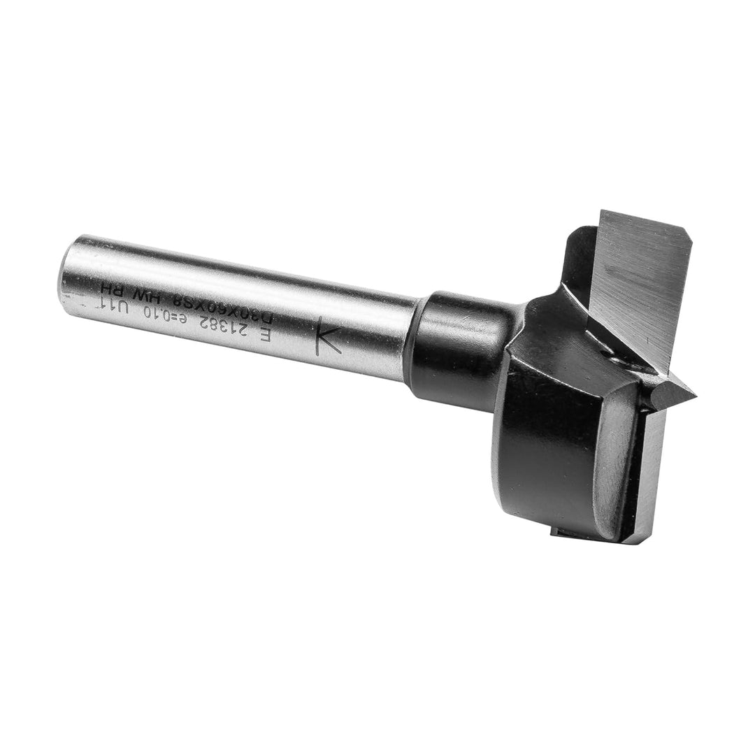 ENT 21382 Zylinderkopfbohrer speziell für die Oberfräse HW, Schaft (S) 8 mm, Durchmesser (D) 30 mm,