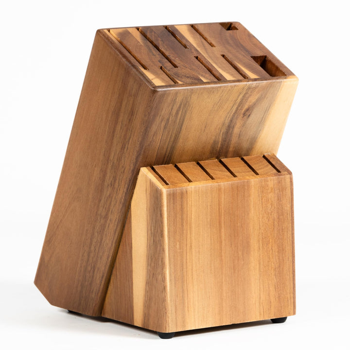 Coninx Messerblock ohne Messer - Akazienholz Knife Block - Universal Messerblock Holz - Einfache Küc