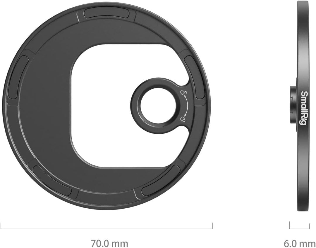 SMALLRIG Magnetischer T-Mount auf 67 mm Ansteckbarer Filteradapter, Verwendung mit SMALLRIG T-Mount