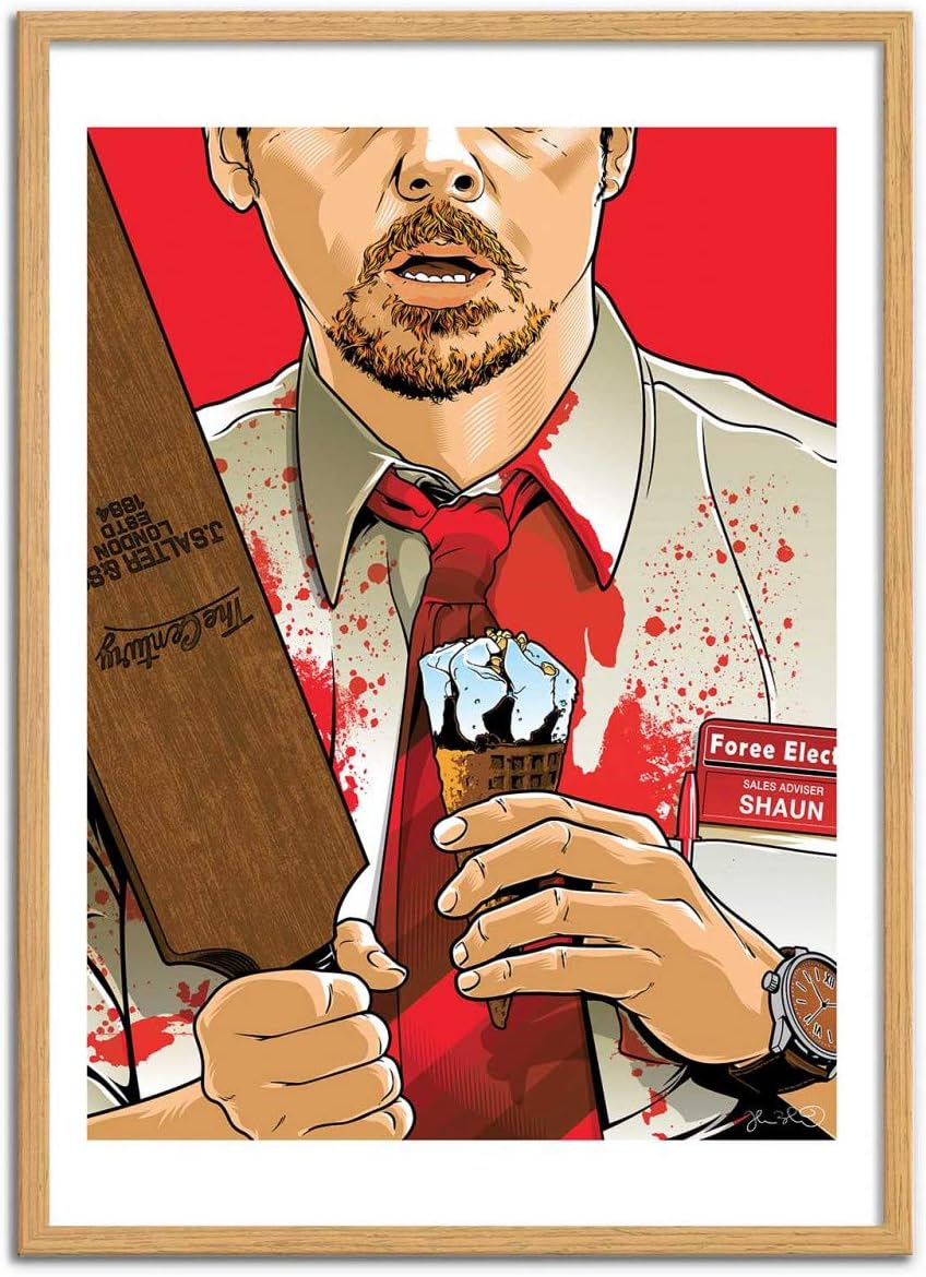 Wall Editions Art-Poster - Shaun of The Dead - Joshua Budich