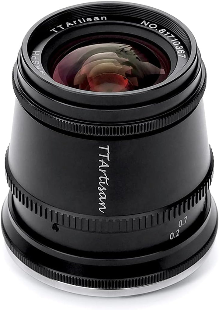TT Artisan 17mm f 1.4 APS-C Objektiv Anschluss Sony E Mount Weitwinkelobjektiv mit manuellem Fokus,