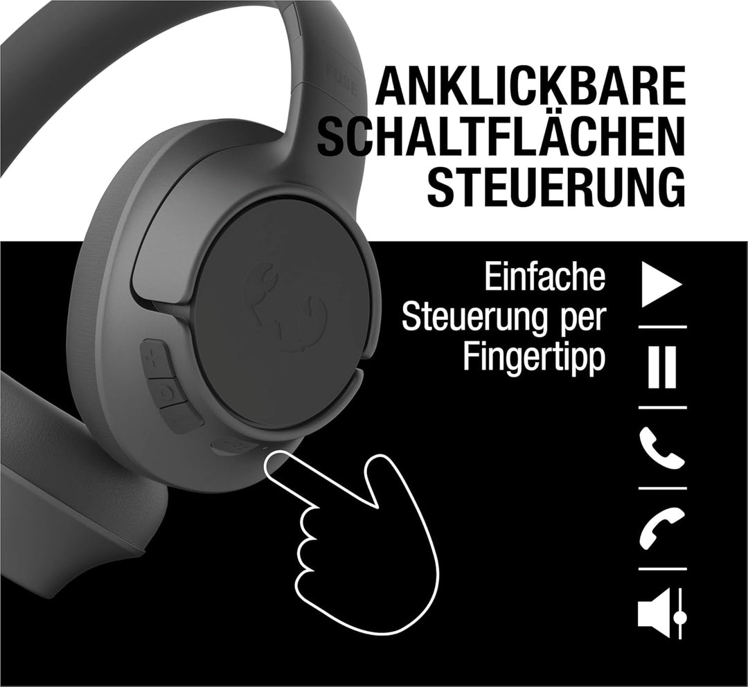 Fresh 'n Rebel Clam Fuse Bluetooth kopfhörer Over Ear mit Hybrid Active Noise Cancelling, mit ENC-Mi