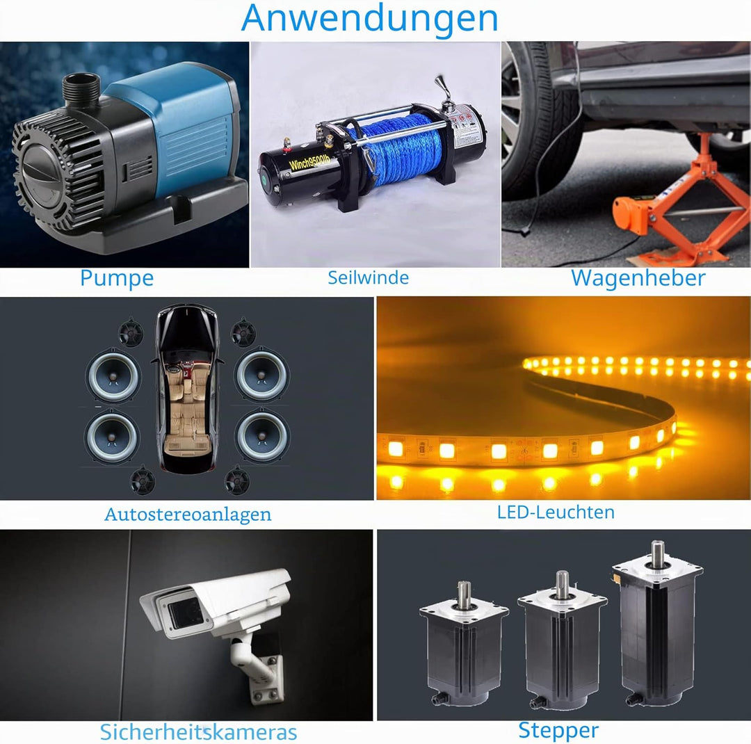 Schalternetzteil DC 12V 50A 600W DIY Clips Taster Trafo 230V AC auf DC Netzteil 12Volt Transformator