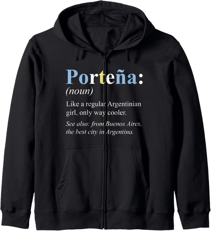 Argentinien Buenos Aires Geschenk Englisch Version - Porteña Kapuzenjacke