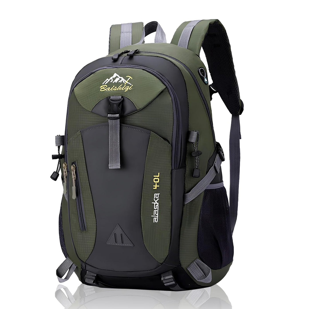 Wanderrucksack Herren Damen, Reiserucksack Gross 40L Wasserdichter Rucksack Leicht Backpack Travel T