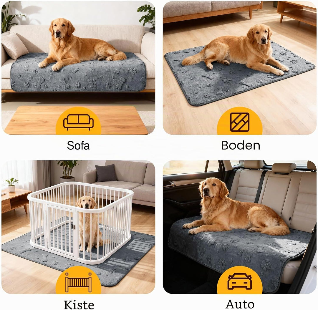 HezzLuv waschbare Welpenunterlagen 2er-Pack, Wiederverwendbare supersaugfähige Hunde PIPI Matten, wa