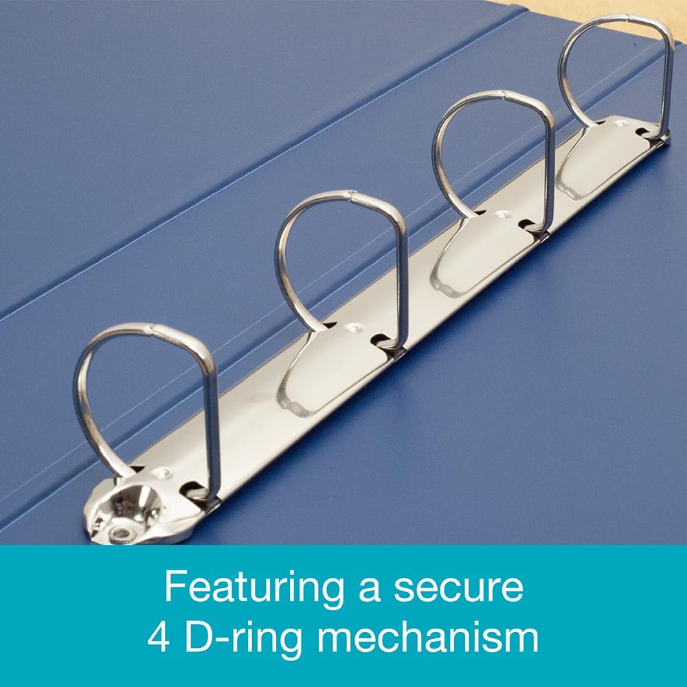 Elba Ringmappe PVC hochkant, 4 D-Ringe, 30 mm Kapazität, A3, 1 Stück, blau 1 blau, 1 blau