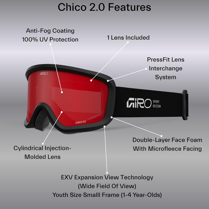 Giro Crue Skihelm für Kinder, Snowboardhelm für Jugendliche, Kleinkinder Jungen und Mädchen (Combo)