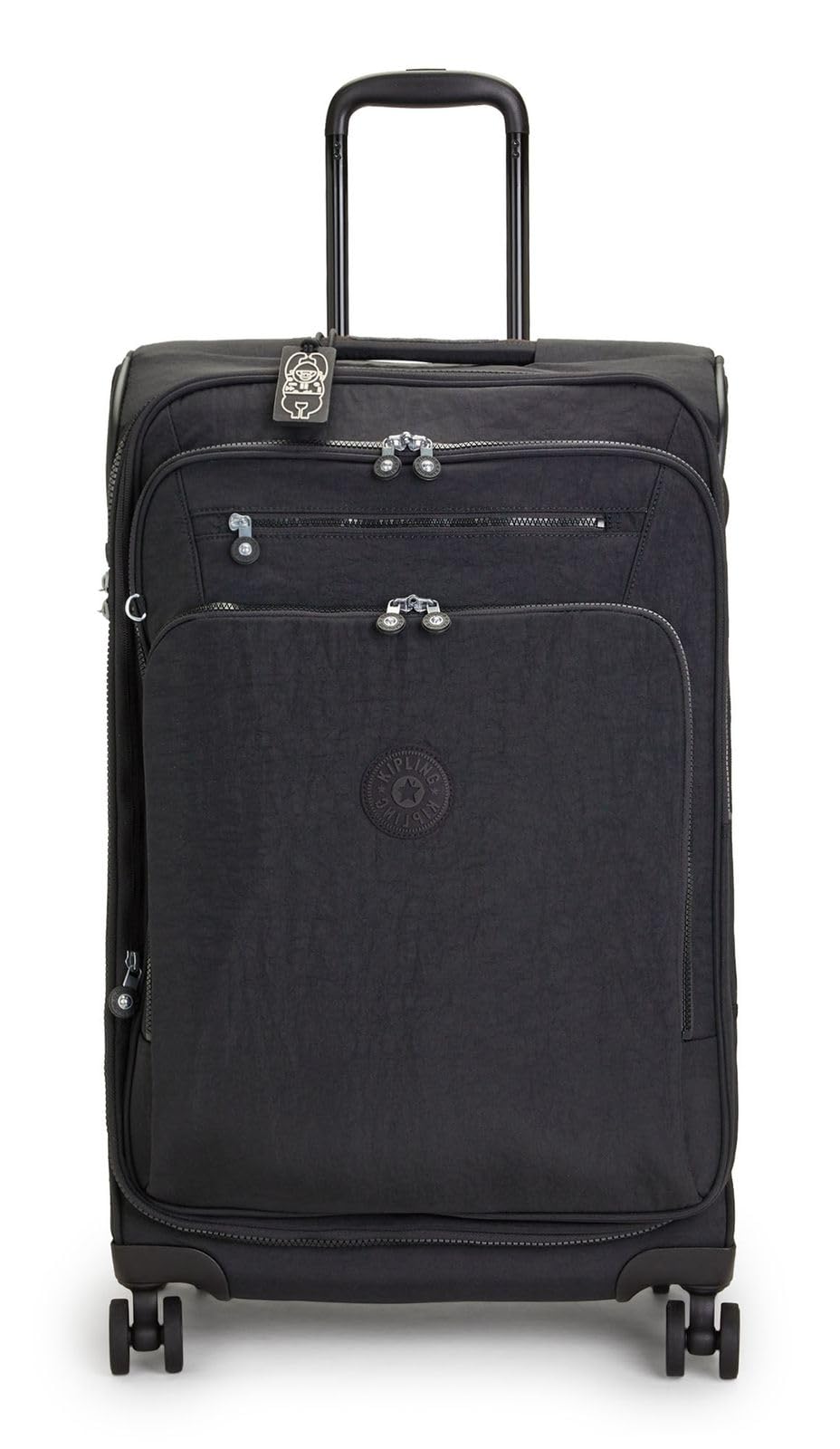 Kipling New Youri Spin M, erweiterbarer Spinner, mittelgross Black Noir, Black Noir