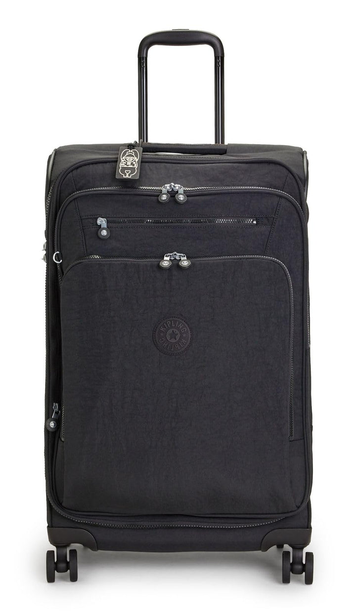 Kipling New Youri Spin M, erweiterbarer Spinner, mittelgross Black Noir, Black Noir