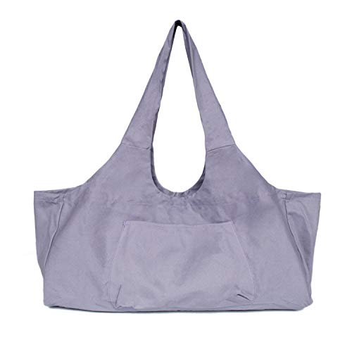 zalati Grosse Yogamatten-Tasche mit Seitentasche und Innentasche mit Reissverschluss, Canvas, Traget