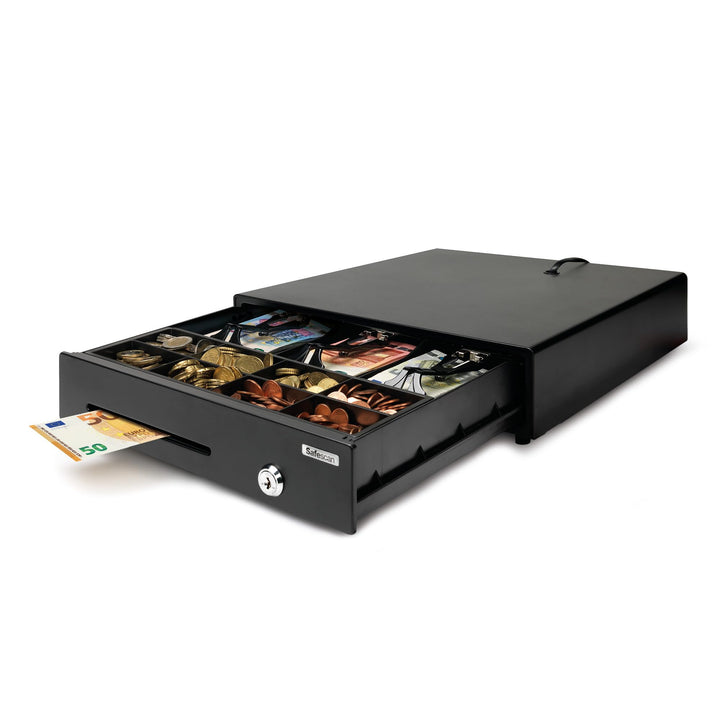 Safescan LD-3336 Light-Duty Kassenschublade mit 3 Fächern für Banknoten und 8 für Münzen - Kassenlad