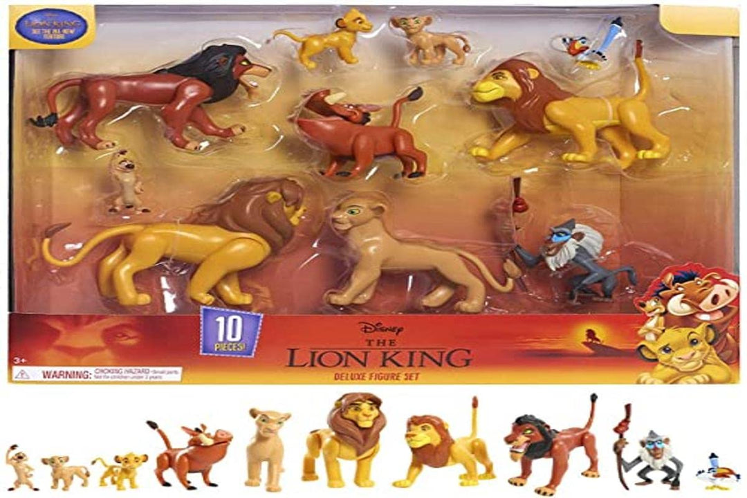 Der König der Löwen, Set mit 10 Figuren, mit Simba, Nala, Pumbaa, Timon, Rafiki, Zazu, Mufasa, Scar,