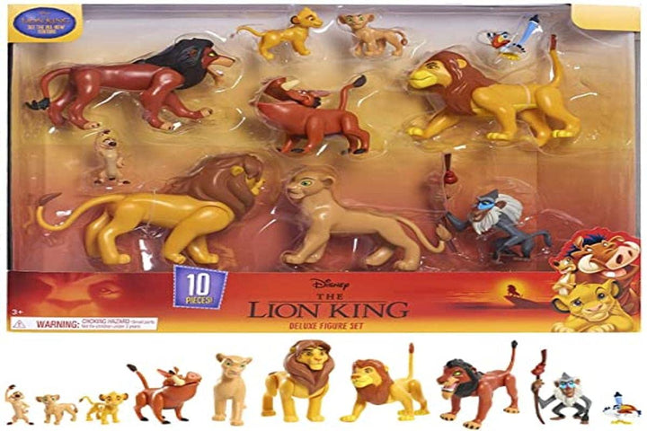 Der König der Löwen, Set mit 10 Figuren, mit Simba, Nala, Pumbaa, Timon, Rafiki, Zazu, Mufasa, Scar,