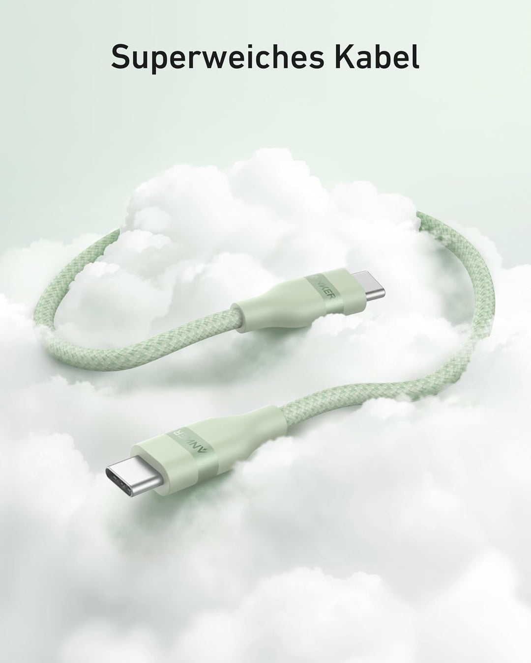 Anker Nano 240W USB C auf USB C Kabel, [1 Stück 1,8m] PD 3.0 Schnellladekabel USB C Kable, flexibel