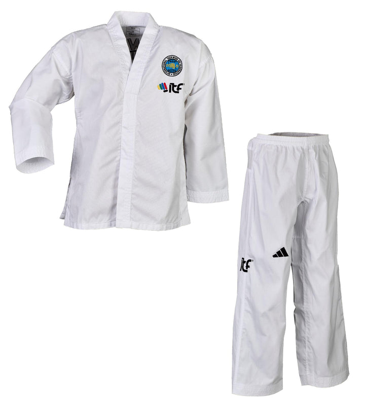 adidas Taekwondoanzug Quest ITF | Dobok mit neuem ITF Logo | für Kinder und Erwachsene | Leicht und