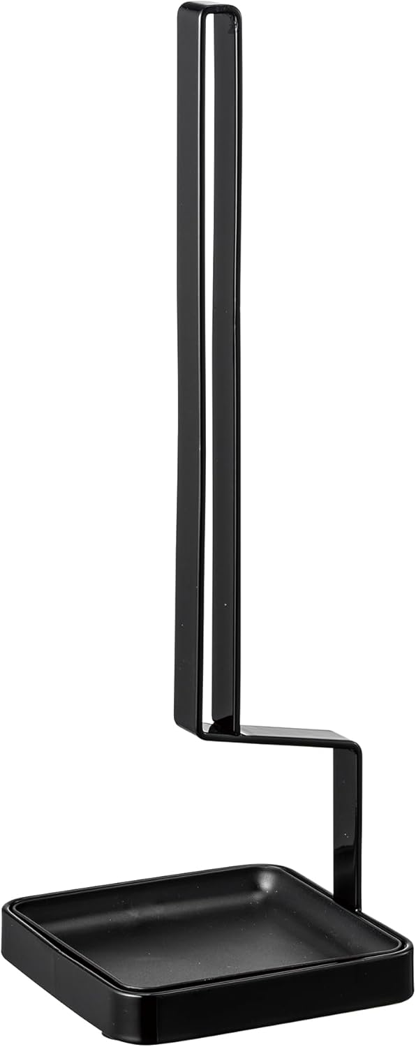 Yamazaki 4313 Tower Trinkflaschen-Abtropfständer, schwarz, Stahl/Polypropylen, Minimalistisches Desi