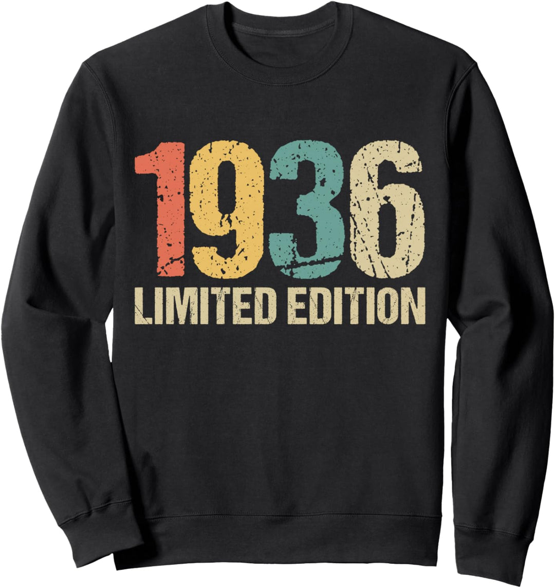 88. Geburtstag Mann Frau 88 Jahre 1936 Deko Lustig Geschenk Sweatshirt
