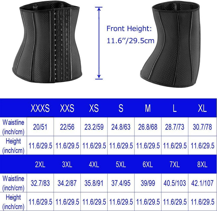 ECOWALSON Taillentrainer für Frauen, Korsett, Cincher, Körperformer, Mieder-Trimmer mit Stahlknochen