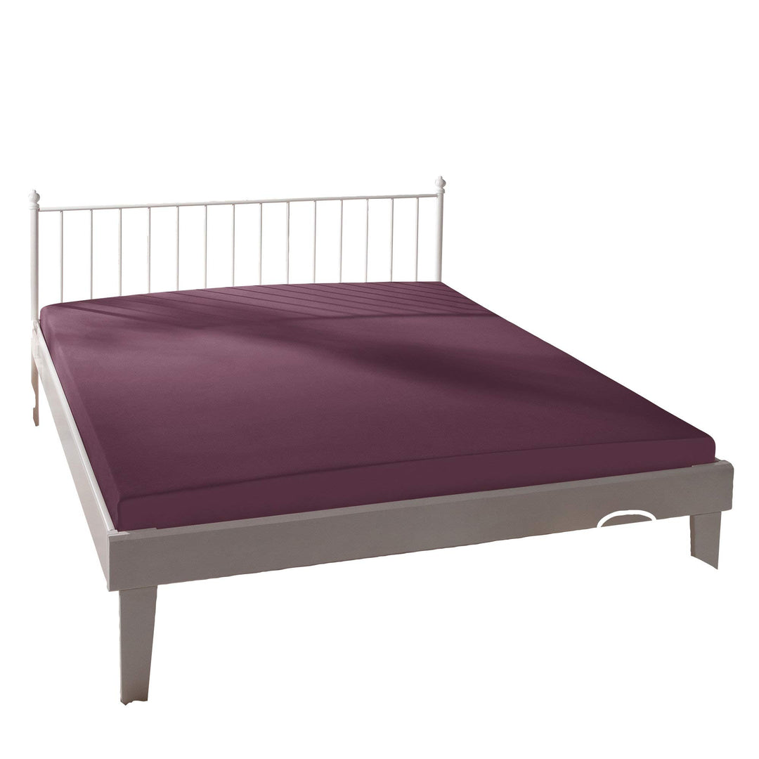 Bassetti Spannbettlaken Uni L1/487 Amaretto Baumwolle/Elastan, Masse: 90cm x 190cm, 100cm x 220cm, 9