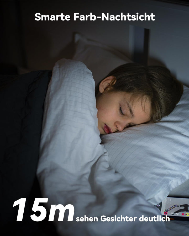 Imou 3K+2K UHD Dual Kameras Überwachungskamera Innen mit Person/Haustiererkennung, 360° PTZ WLAN Ind