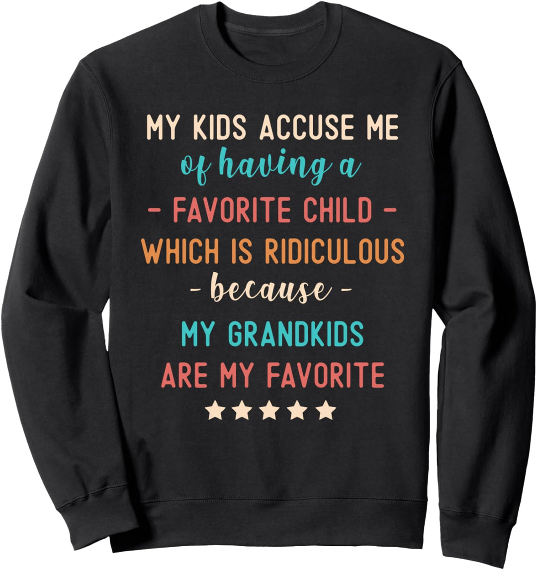 Funny Grandma My Grandkids Are My Favorite Blessed Mimi Cute Sweatshirt