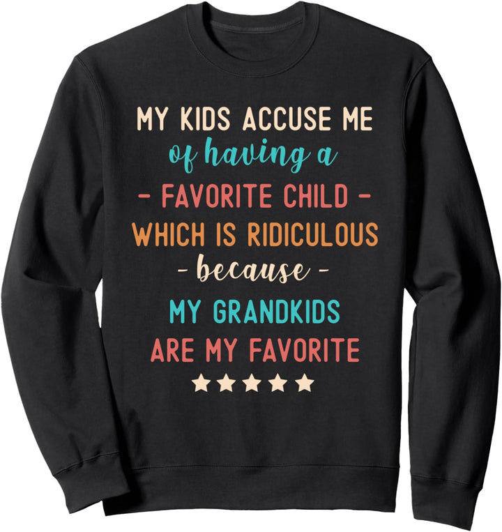 Funny Grandma My Grandkids Are My Favorite Blessed Mimi Cute Sweatshirt