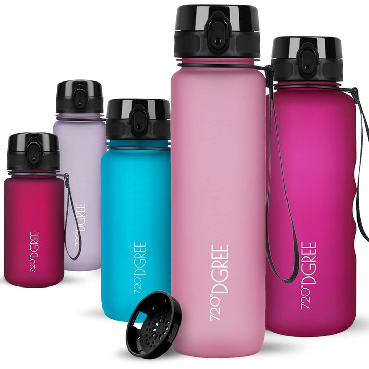 720°DGREE Trinkflasche “uberBottle“ +Sieb - 350ml, 500ml, 650ml, 1000ml, 1,5l, 2l - BPA-Frei - Wasse