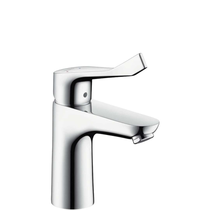 hansgrohe Wasserhahn Focus Care (Armatur mit Auslauf Höhe 100mm und langem Griff) Chrom Auslaufhöhe