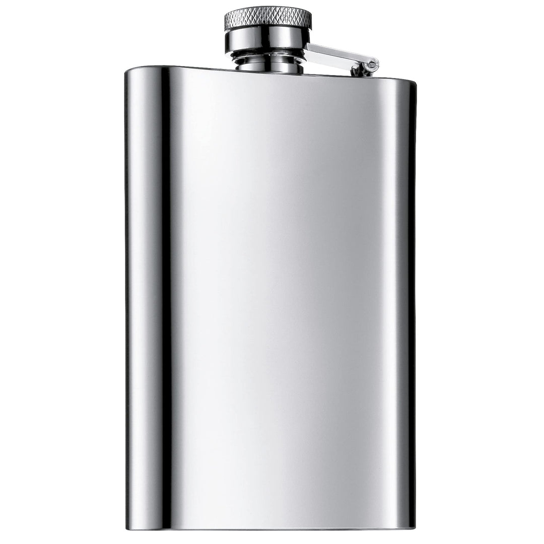 WMF Manhattan Flachmann Edelstahl 120 ml, 12cl, Cromargan Edelstahl mattiert, Flachmann klein, 12 x