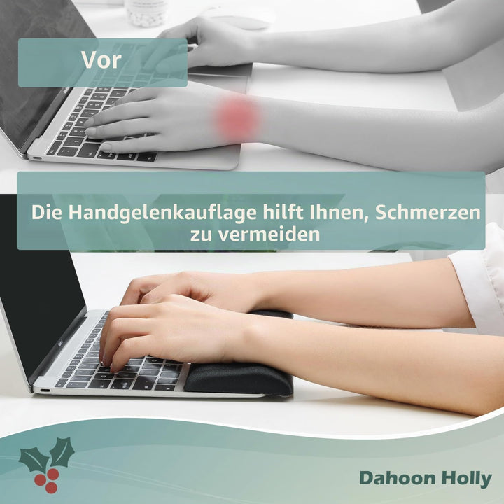 Handgelenkstützen für Laptop und Tastatur Ergonomische Memory Foam Laptop Handgelenkstütze für Handg