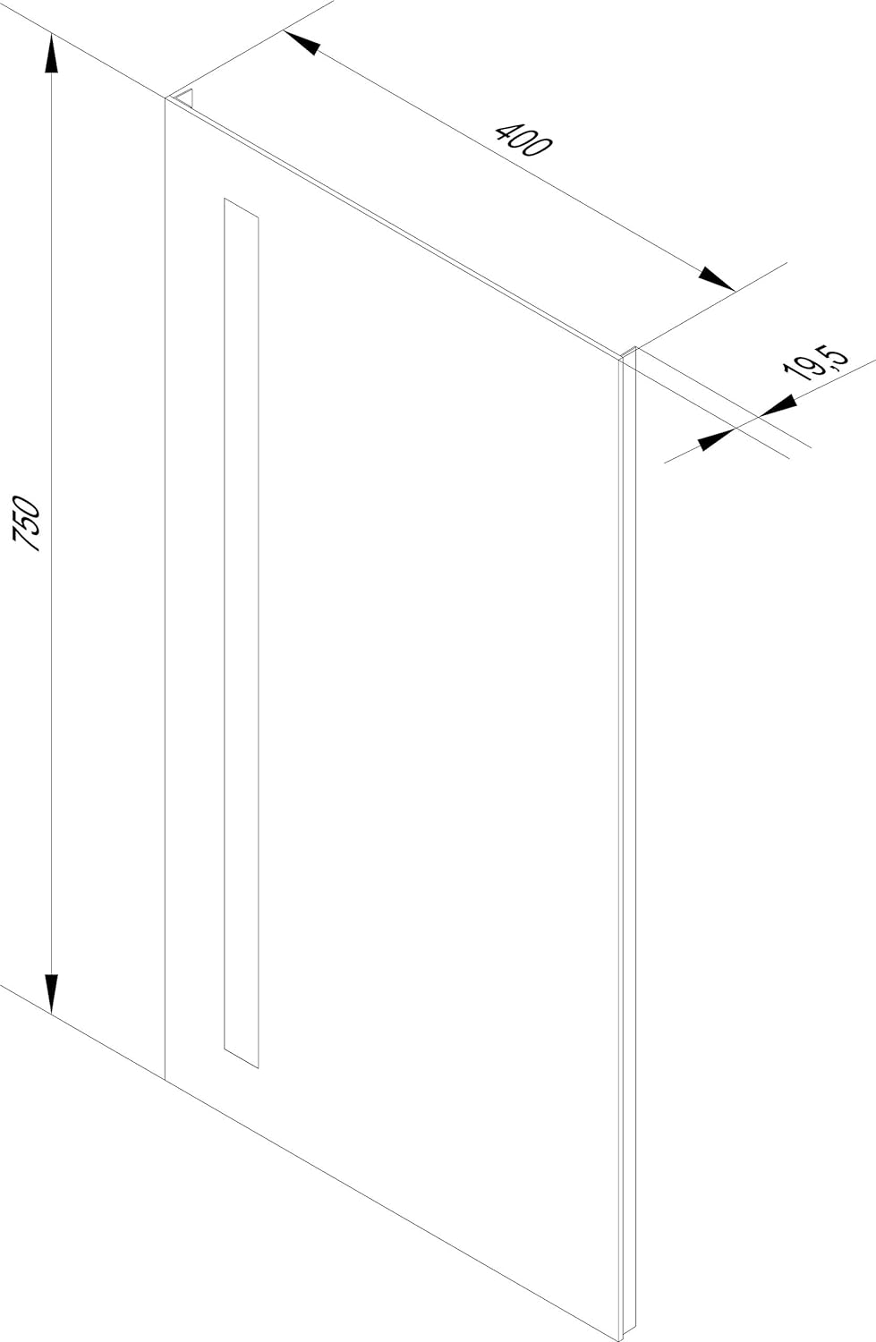 FACKELMANN LED Spiegel linear Mirrors/Wandspiegel mit LED-Beleuchtung und Ambientelicht/Masse (B x H