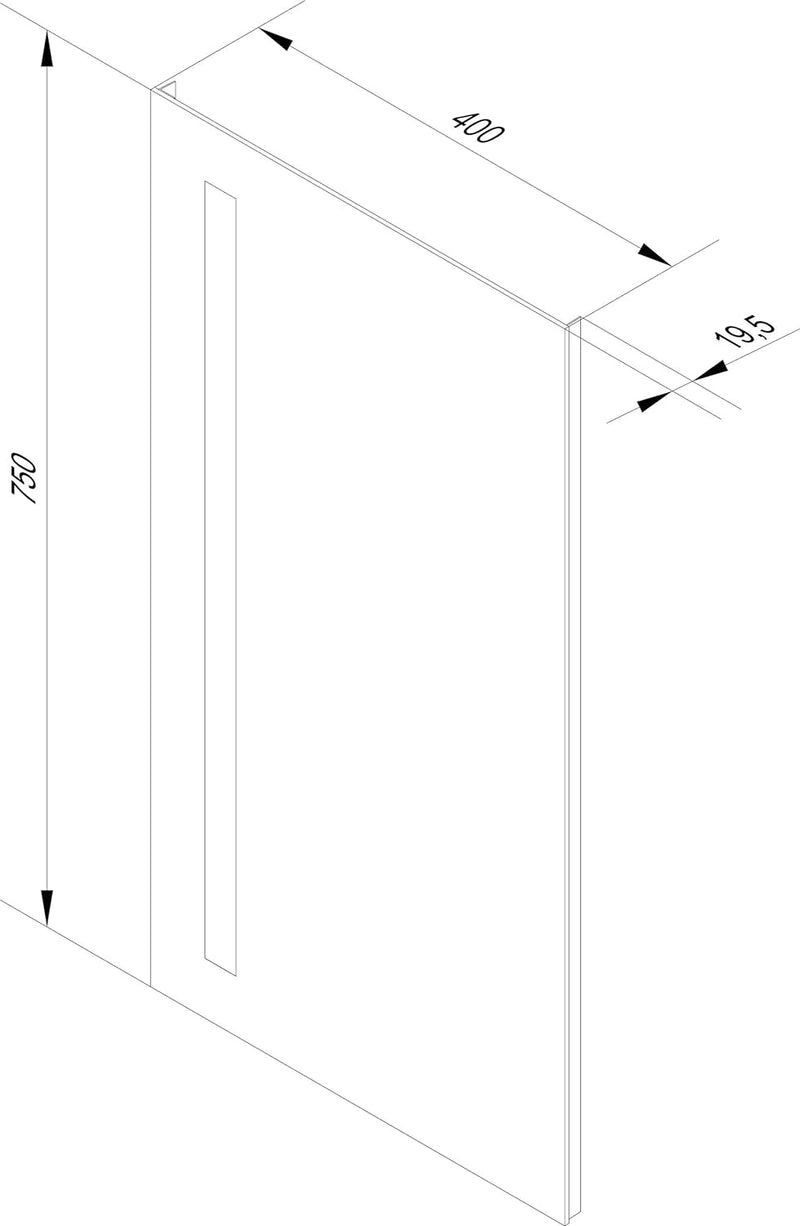 FACKELMANN LED Spiegel linear Mirrors/Wandspiegel mit LED-Beleuchtung und Ambientelicht/Masse (B x H