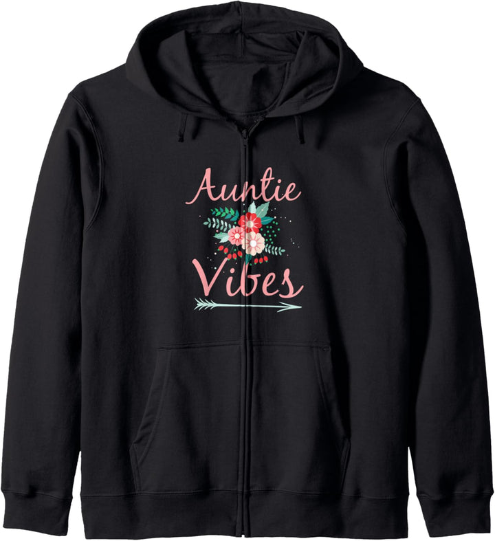 Cute Auntie Vibes Proud Aunt Family Kapuzenjacke