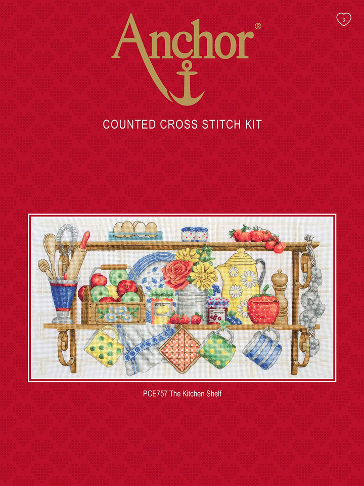 Anchor Kreuzstich-Set, 100% Baumwolle, Mehrfarbig, 16x23cm