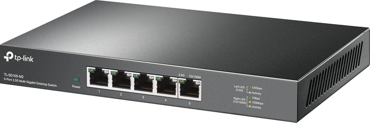 TP-Link TL-SG105-M2 5× 2.5-Gigabit ports Ethernet LAN Switch(Plug-and-Play,Metallgehäuse, QoS, IGMP-