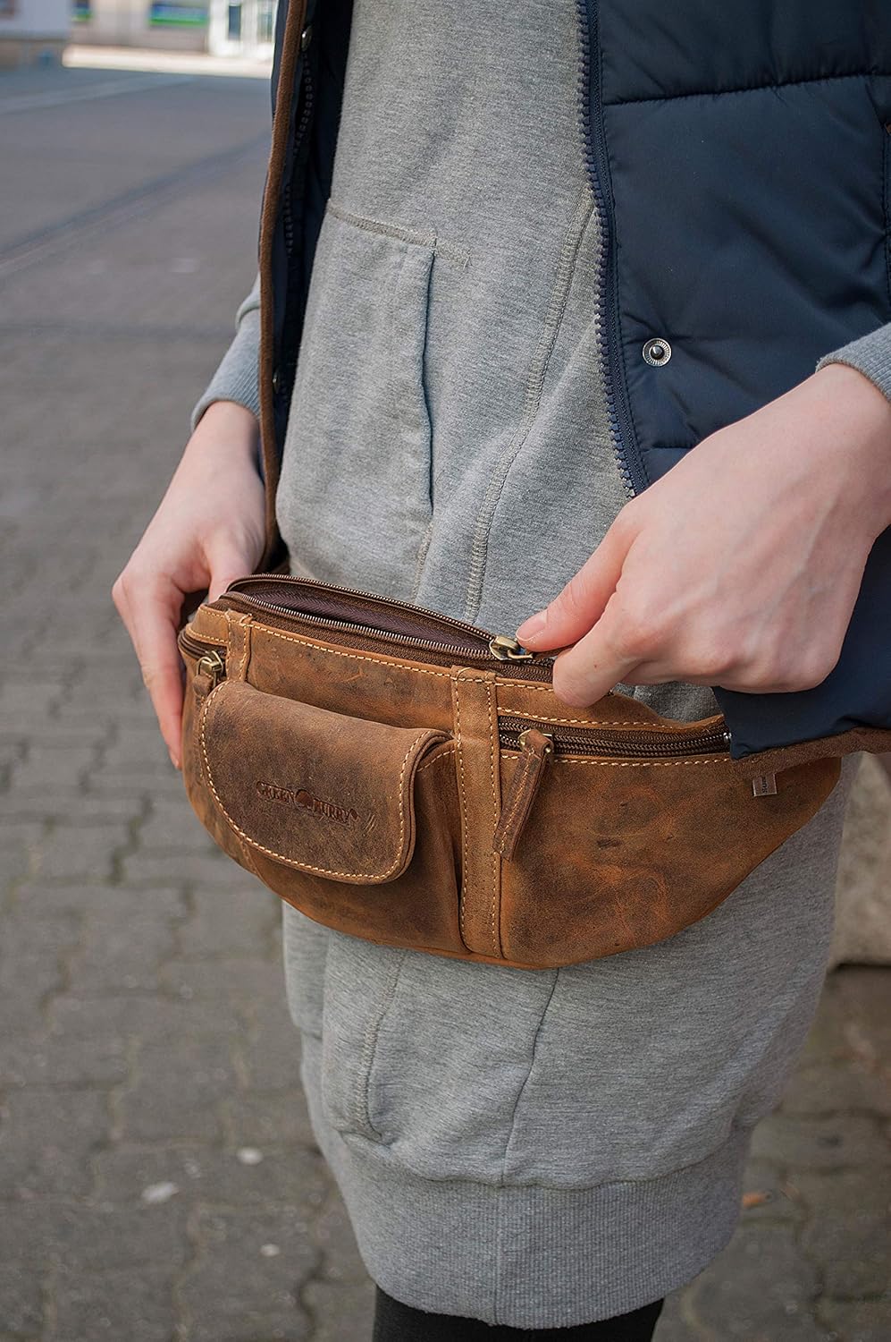 Greenburry Damen Vintage Tasche Einheitsgrösse Braun, Einheitsgröße Braun