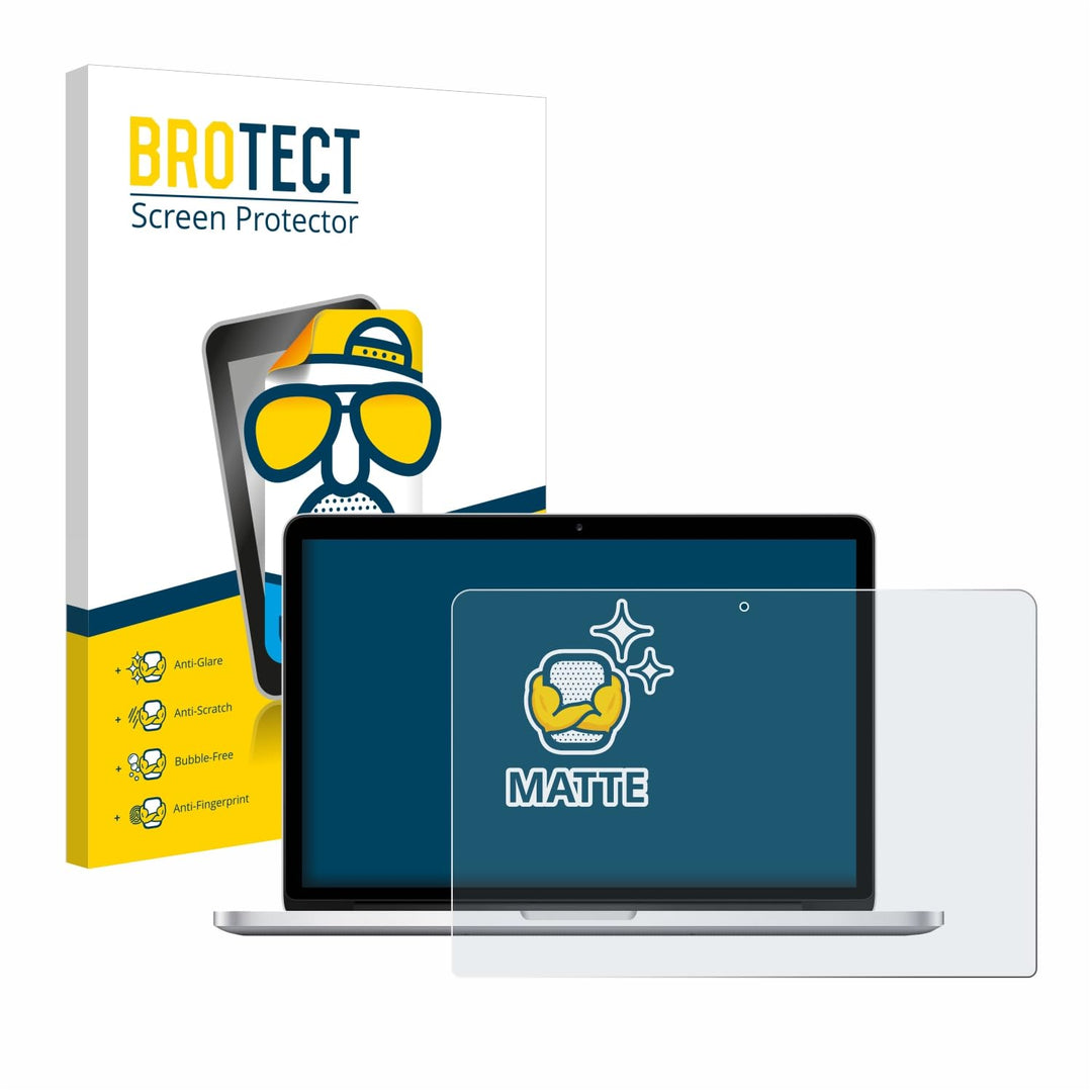 BROTECT Entspiegelungs-Schutzfolie für Apple MacBook Retina Pro 13" 2015 Matte Displayschutz-Folie,