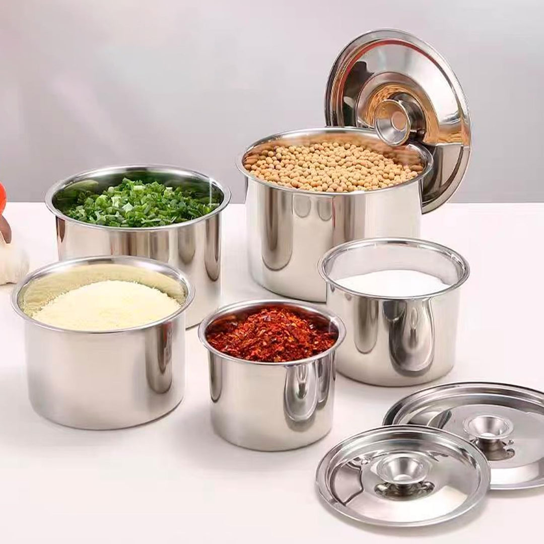 Edelstahl Stahl Topf, Stockpot mit Deckelinduktionstopf Hotelpfannen aus Edelstahl Runde Stapelbare