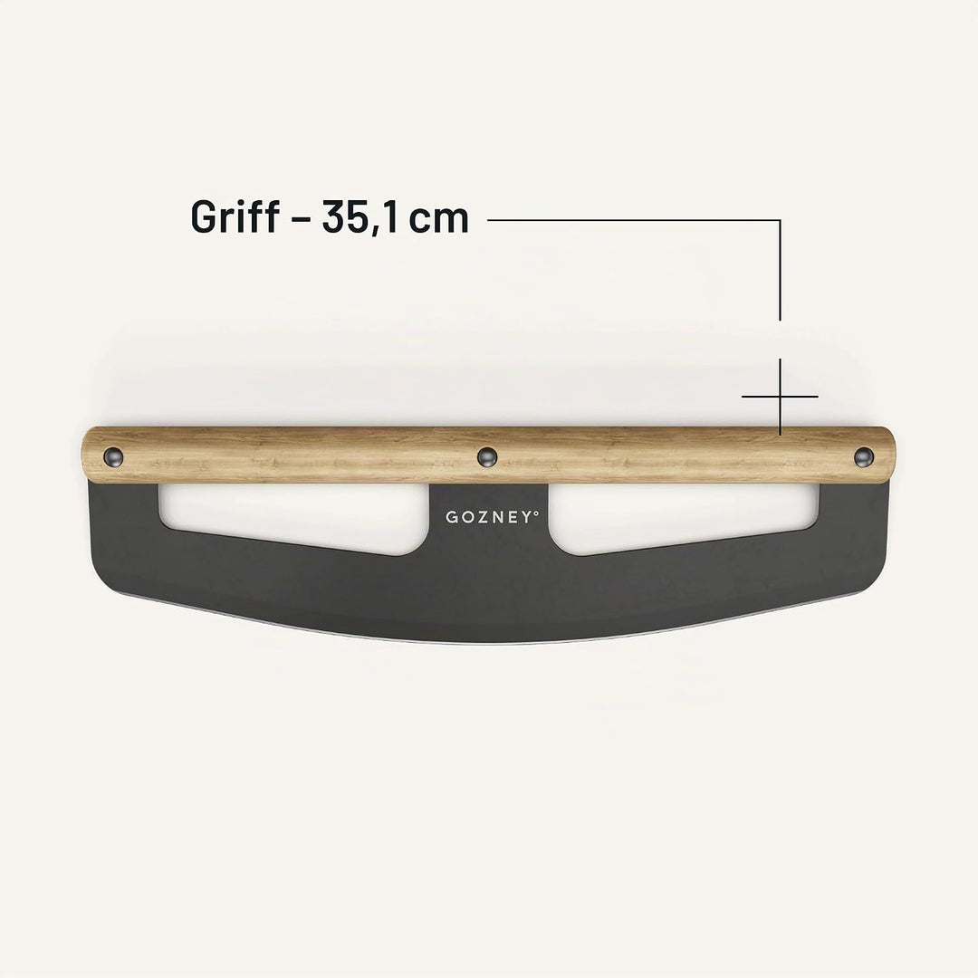 Gozney Pizza-Wippe mit Holzgriff und Edelstahlklinge, 33,5 cm scharfe Klinge, Pizzaofen-Zubehör