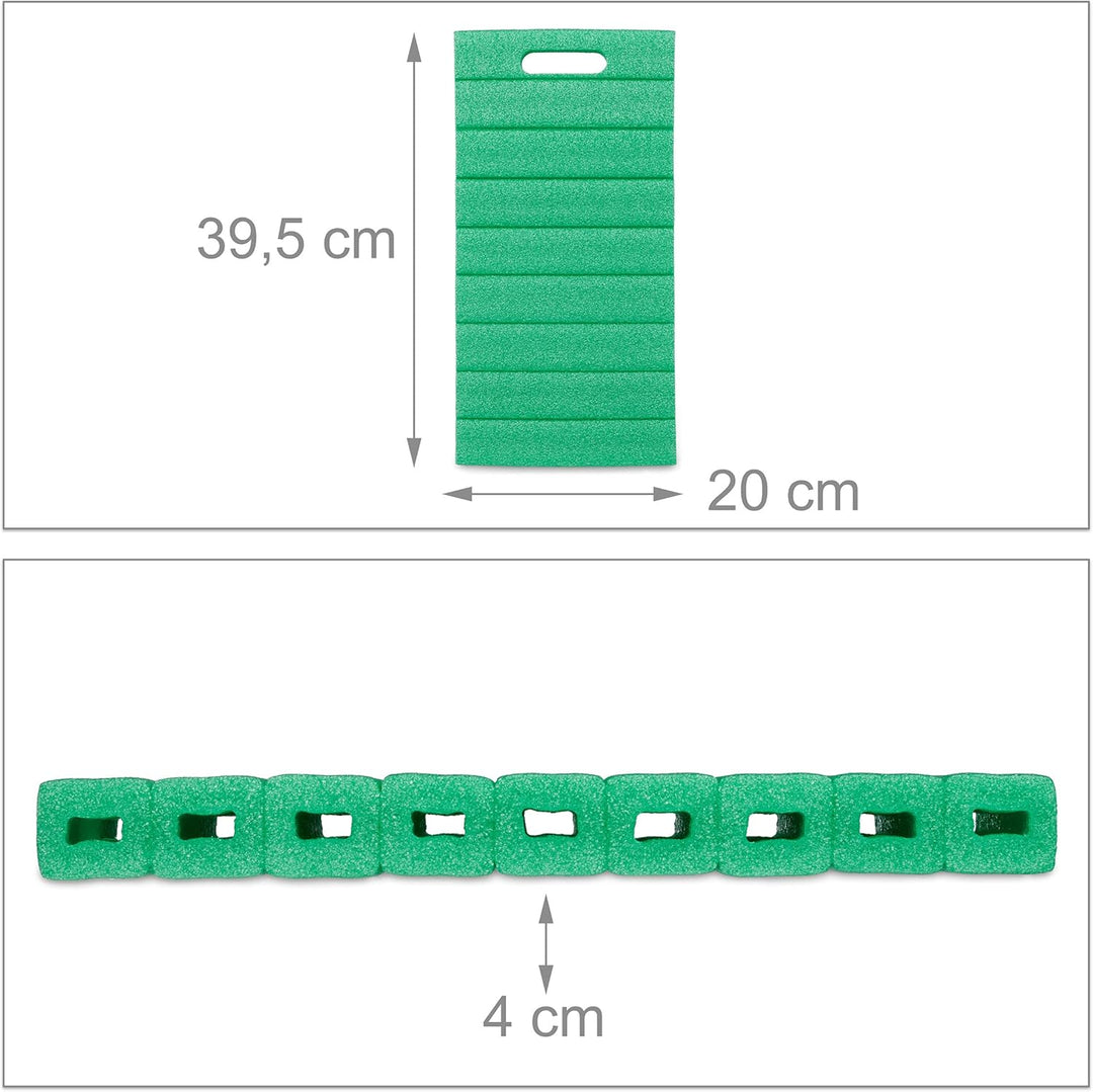 Relaxdays Kniekissen 3er Set, Gartenarbeit & Werkstatt, schonende Kniepolster, HBT: 4 x 39,5 x 20 cm