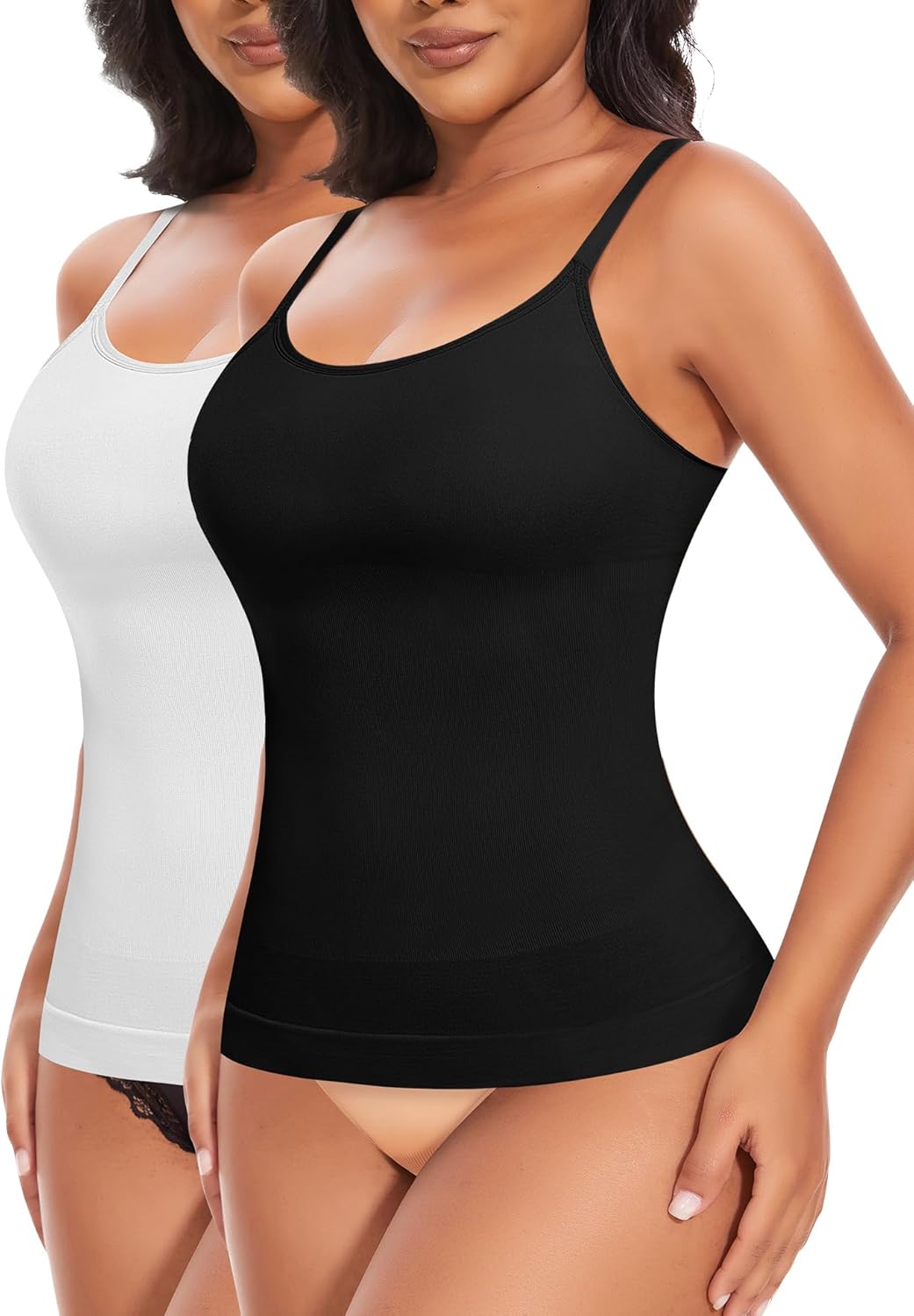 YARRCO Shape Unterhemd Damen Tank Top Bauchweg Shapewear Sport Tanktop Figurformendes Trägertop Body