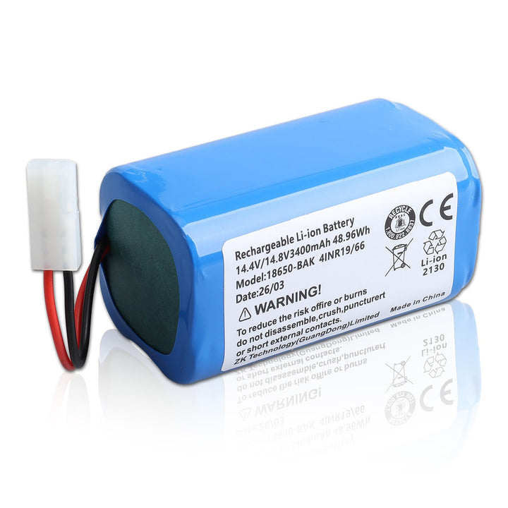 14,4V 3400mAh Lithium-Ionen-Akku Kompatibel mit Rowenta Explorer 60, 20, 40, 50, 45 Saugroboter