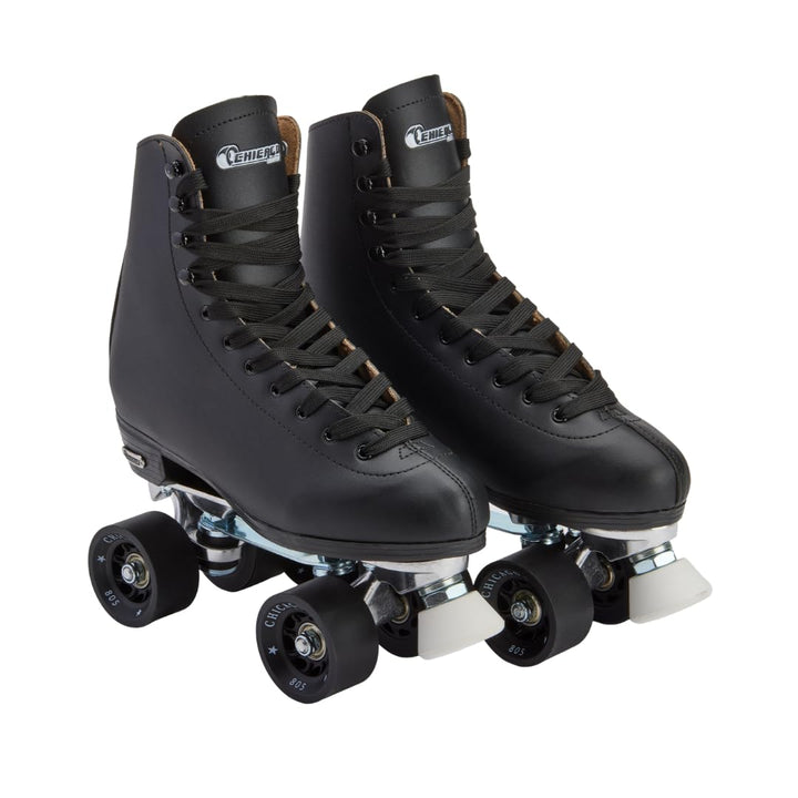 Chicago Herren Rollschuhe, Leder, gefüttert, klassisch, Schwarz 5, 5